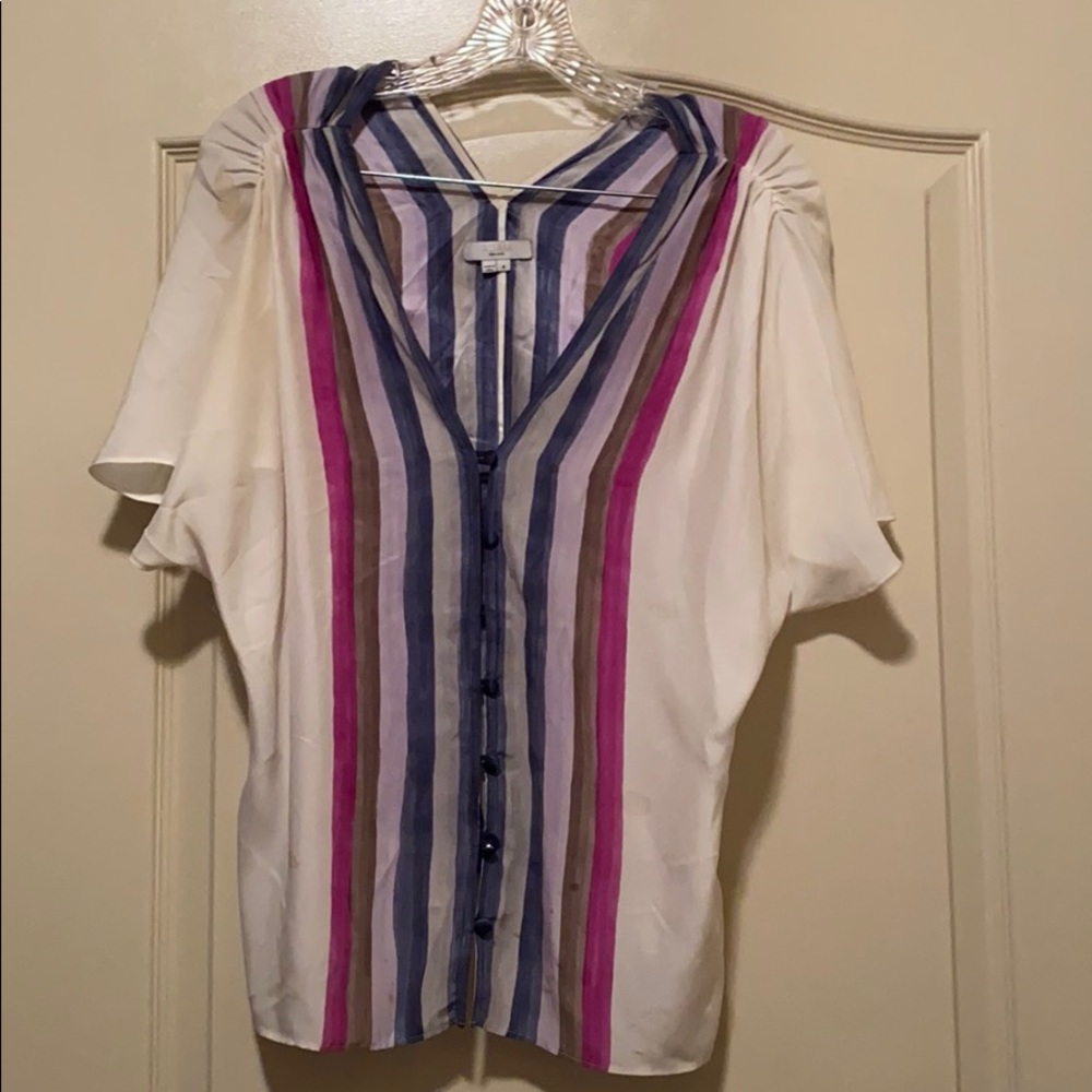 Adam by Adam Lippes printed silk top